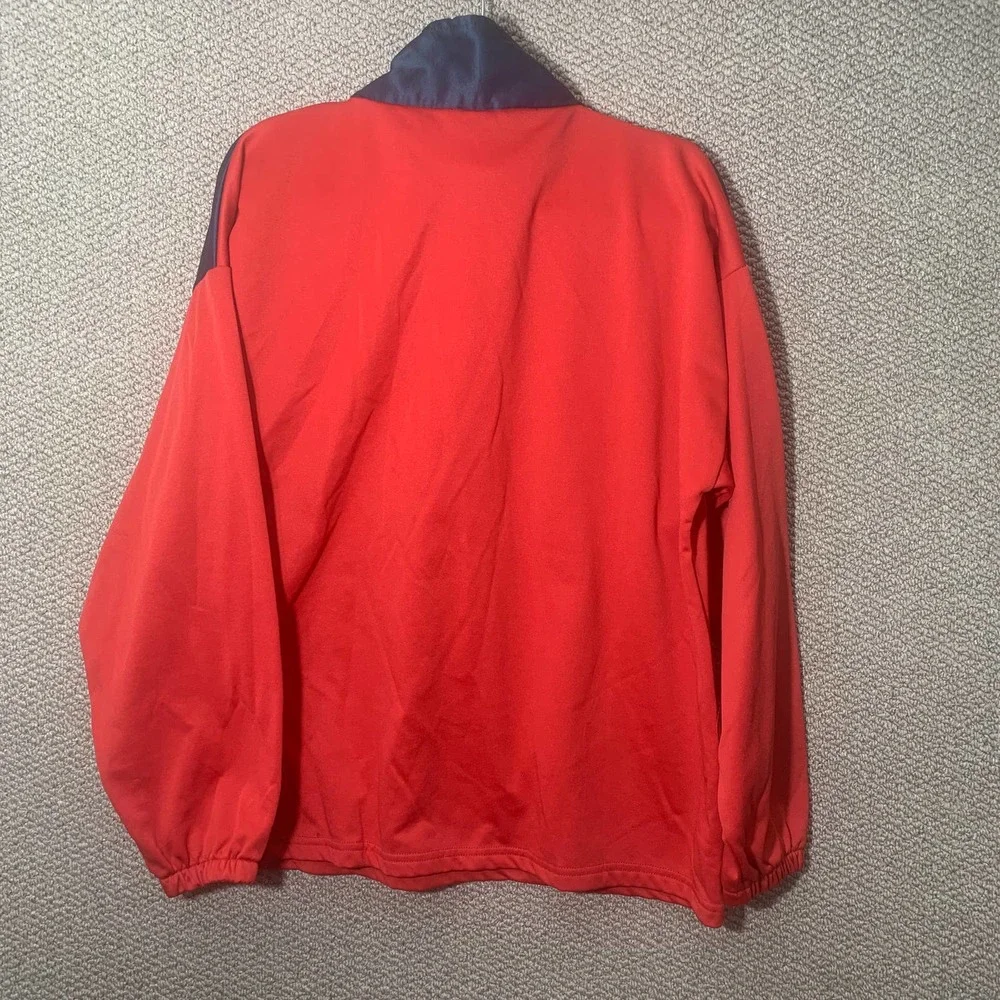 USA Olympics London Mens‎ Jacket XL Blue Red Team Windbreaker Half Zip Pullover